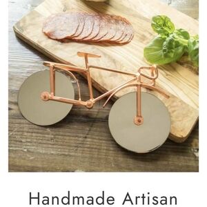 Copper Bicycle Pizza Cutter